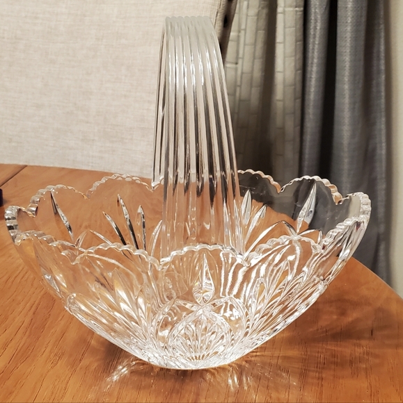 Royal Limited, Crystal 24% full lead crystal basket. Made in Czech Republic - Picture 5 of 7